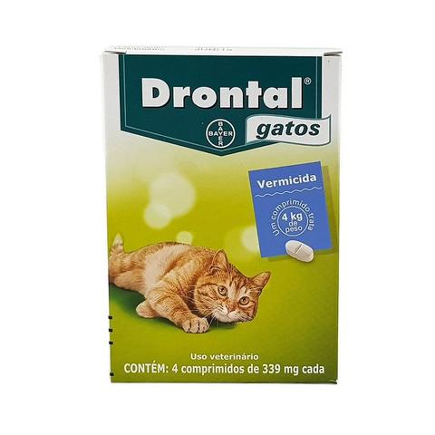 Imagem de Drontal Gatos 4 comprimidos Bayer vermífugo oral