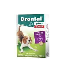 Imagem de Drontal plus carne até 10 kg c/ 4 comprimidos