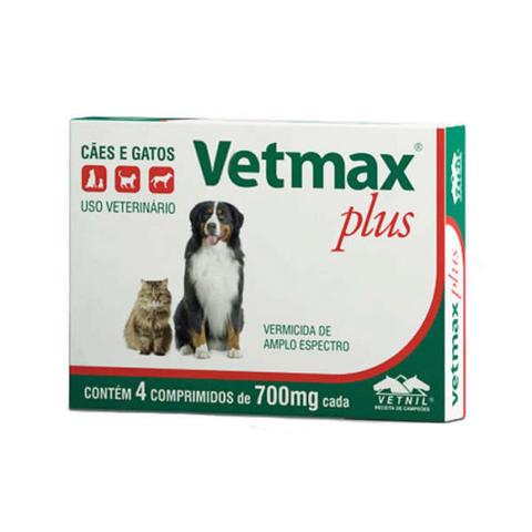 Imagem de Vetmax Plus 10kg 4 Comprimidos - Vetnil