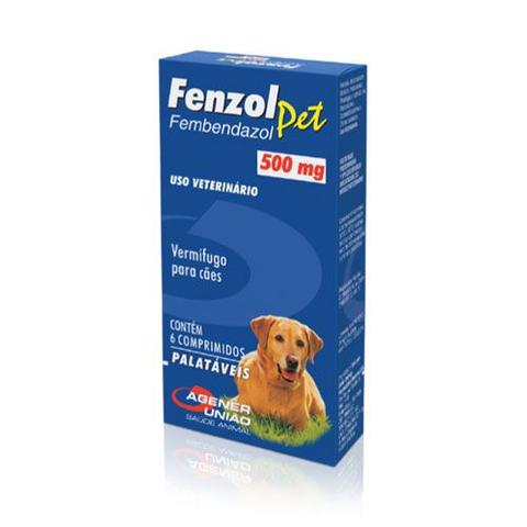 Imagem de Vermífugo Fenzol Pet 500MG 6/Comprimidos