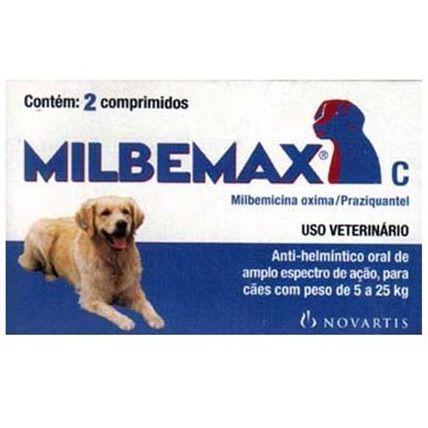 Imagem de Vermífugo Milbemax C 5KG a 25KG - 2 Comprimidos