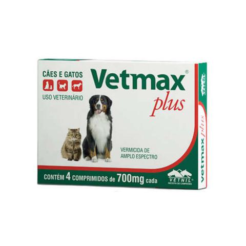 Imagem de Vetmax Plus Vermifugo Para Cães 10kg 4 Comprimidos