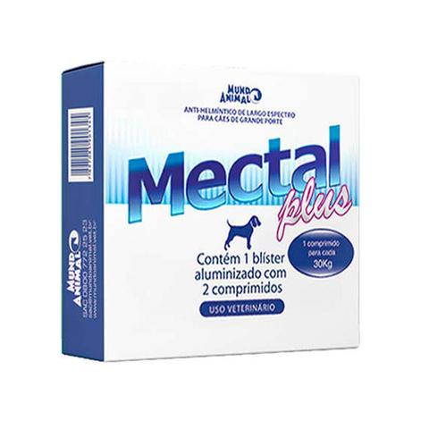 Imagem de Vermifugo Mectal Plus 1980 mg Caes 30 kg - 02 Comprimidos