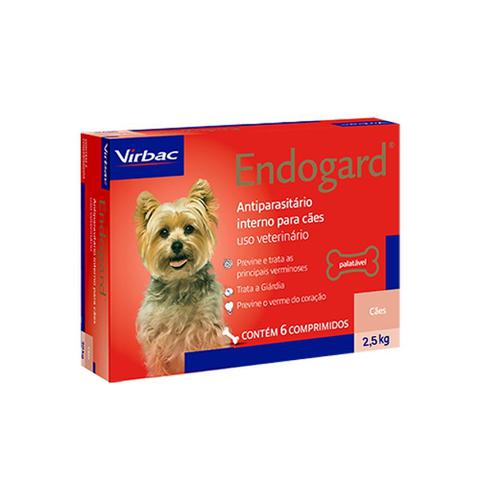 Imagem de Vermífugo Endogard Cães Até 2,5kg - 6 Comprimidos - Virbac