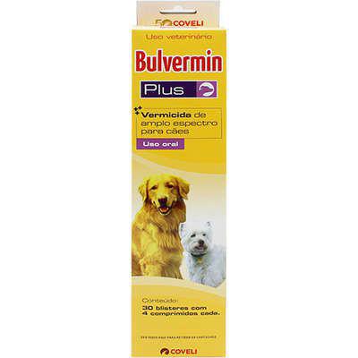 Imagem de Vermífugo Bulvermin Plus 660mg Coveli C/4 ComprimidosVermífugo Bulvermin Plus 660mg Coveli C/4 Comprimidos