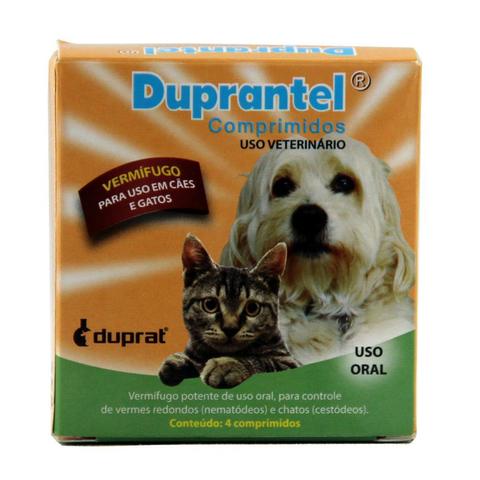 Imagem de Duprantel Vermífugo Cães 10kg 4 comprimidos Duprat