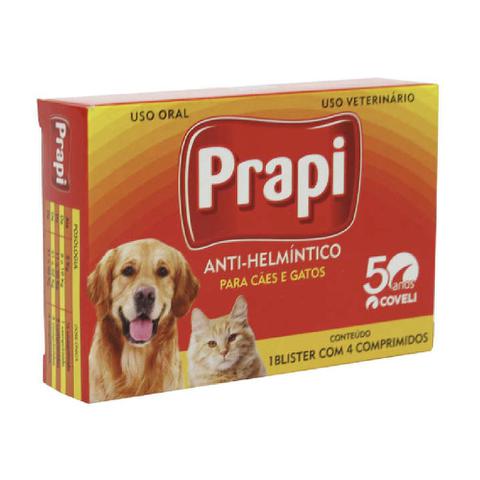 Imagem de Prapi - Vermífugo para Cães e Gatos - Coveli (4 comprimidos)